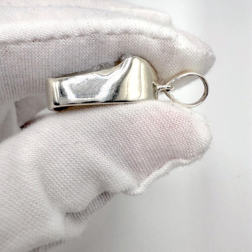 Rainbow Moonstone Rough .925 Sterling Silver Pendant - Picture 8 of 16